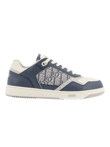 B27 Smooth Calfskin Low Top Sneakers Blue - DIOR - BALAAN 1