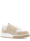 4G Logo Calf Leather Low Top Sneakers Beige - GIVENCHY - BALAAN 4