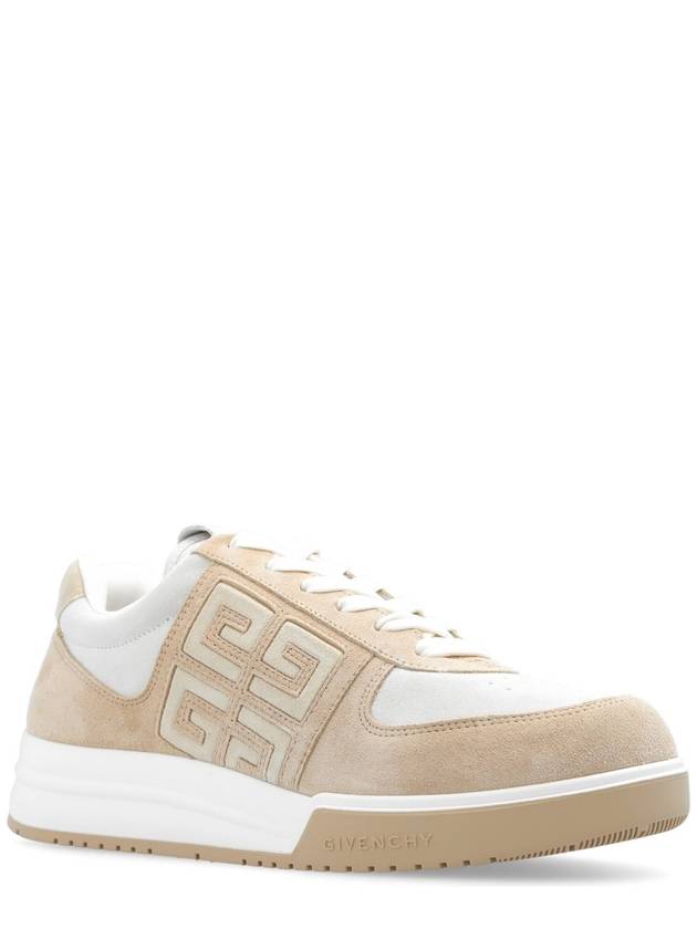 4G Logo Calf Leather Low Top Sneakers Beige - GIVENCHY - BALAAN 4