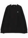 Men's Greyfield Crew Neck Cotton Sweatshirt Black - MOOSE KNUCKLES - BALAAN 3