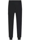 Diagonal Raised Fleece Track Pants Black - CP COMPANY - BALAAN 3