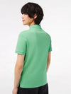 Slim Fit Short Sleeve Polo Shirt Green - LACOSTE - BALAAN 5