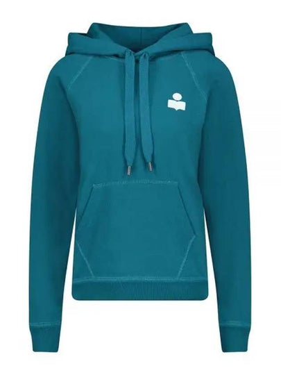 Malibu Logo Print Hooded Top Teal - ISABEL MARANT - BALAAN 2