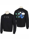 Logo World Peace Sweatshirt Black - OFF WHITE - BALAAN.