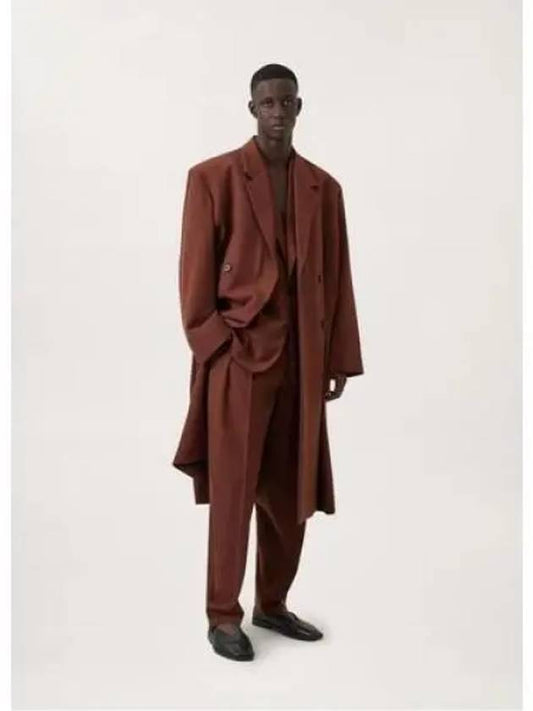 Wool Double Coat Brown - LEMAIRE - BALAAN 2