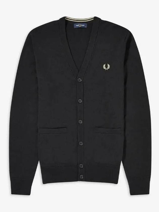 Baseline Classic Cardigan 198 AFPM2339551 Black - FRED PERRY - BALAAN 1