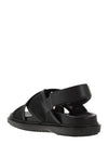 Logo Patch Crossover Sandals Black - MARNI - BALAAN 6