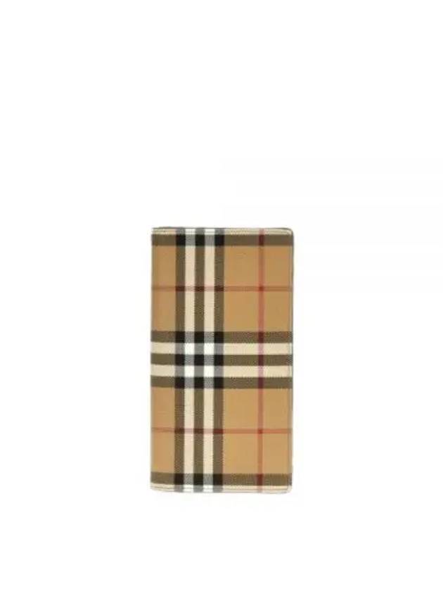 Check Long Wallet Beige - BURBERRY - BALAAN 2