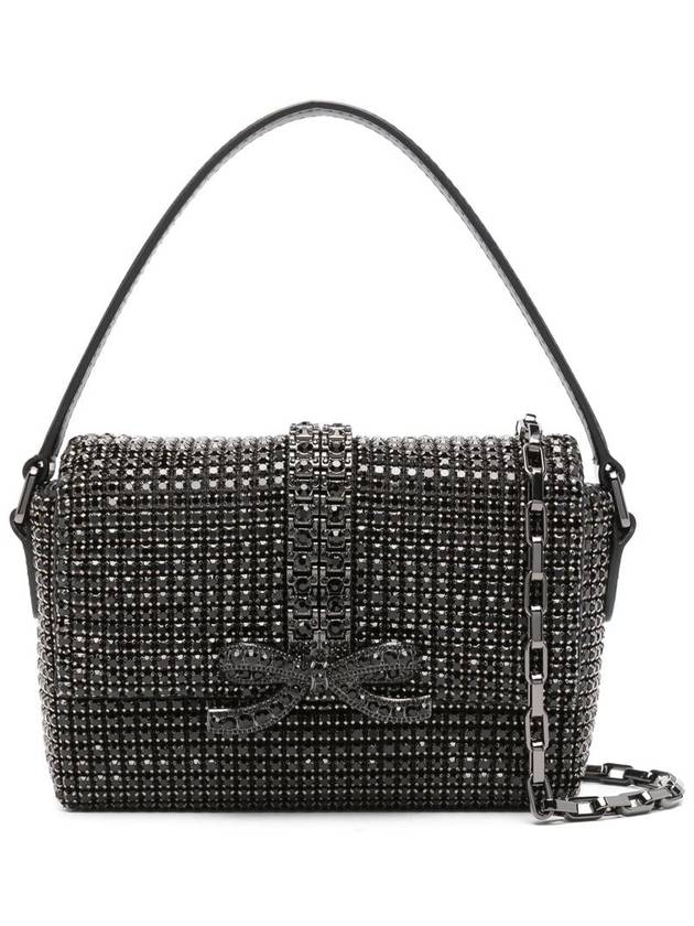 Self-Portrait Black Rhinestone Chainmail Micro Bag Bags - SELF PORTRAIT - BALAAN 1