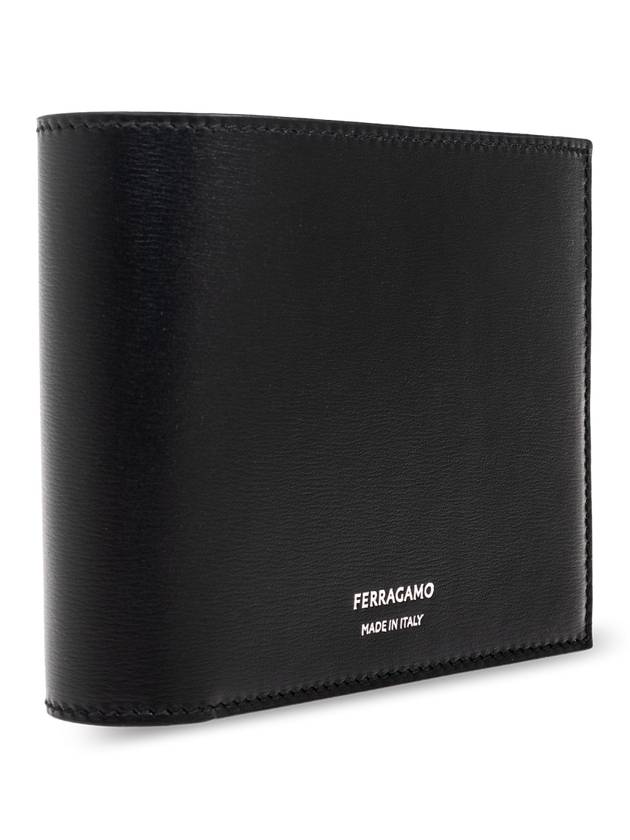 FERRAGAMO Leather Wallet, Women's, Black - SALVATORE FERRAGAMO - BALAAN 4