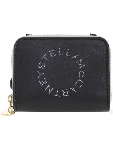 Logo Strap Card Wallet Black - STELLA MCCARTNEY - BALAAN 1