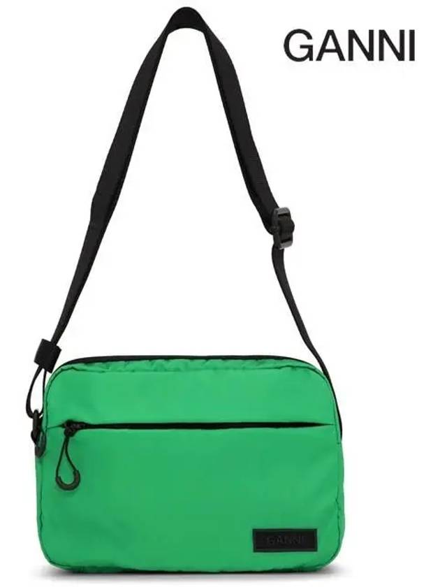 Tech Recycled Cross Bag Green - GANNI - BALAAN 3