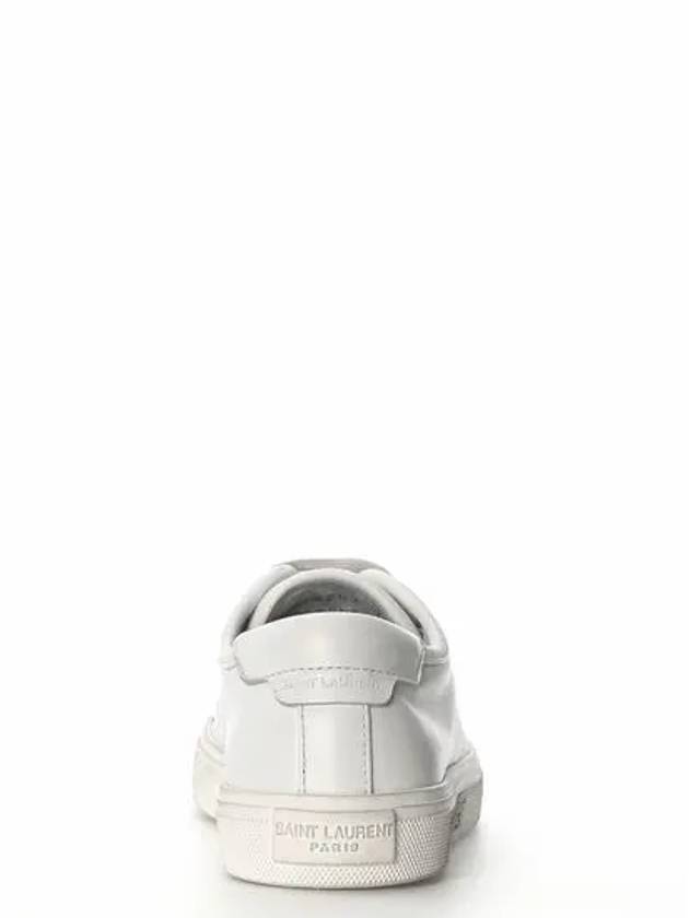 Malibu Logo Low Top Sneakers White - SAINT LAURENT - BALAAN 3