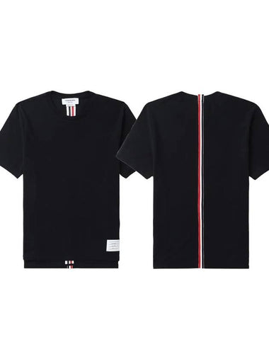 Thom Browne Center Bag Striped Cotton Short Sleeve T Shirt MJS056A - TOM FORD - BALAAN 1