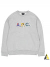 Shaun Tartan Check Logo Sweatshirt Heather Grey - A.P.C. - BALAAN 2