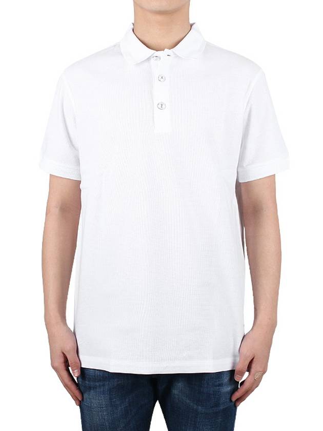 Enamel TB Logo Polo Shirt White - BURBERRY - 2