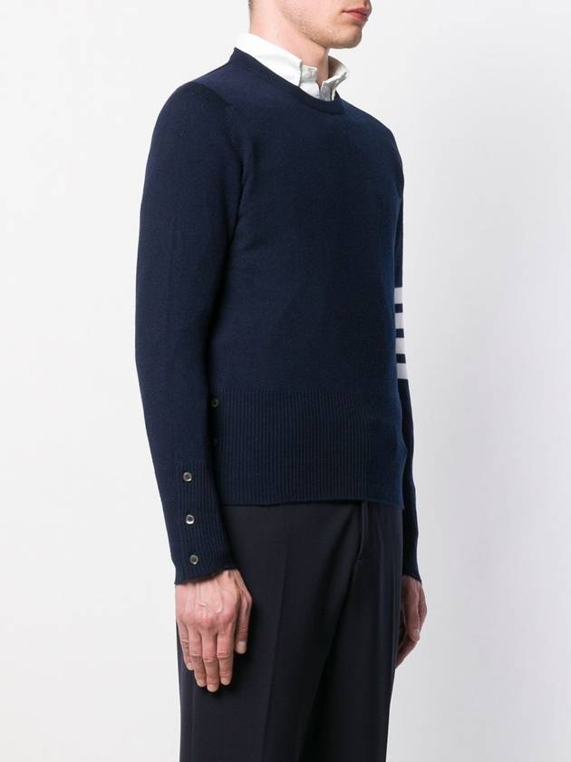 diagonal armband cashmere knit MKA001A - THOM BROWNE - BALAAN 8