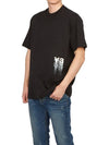 Y 3 Short Sleeve T-Shirt IZ3124 BLACK Unisex - YOHJI YAMAMOTO - BALAAN 4