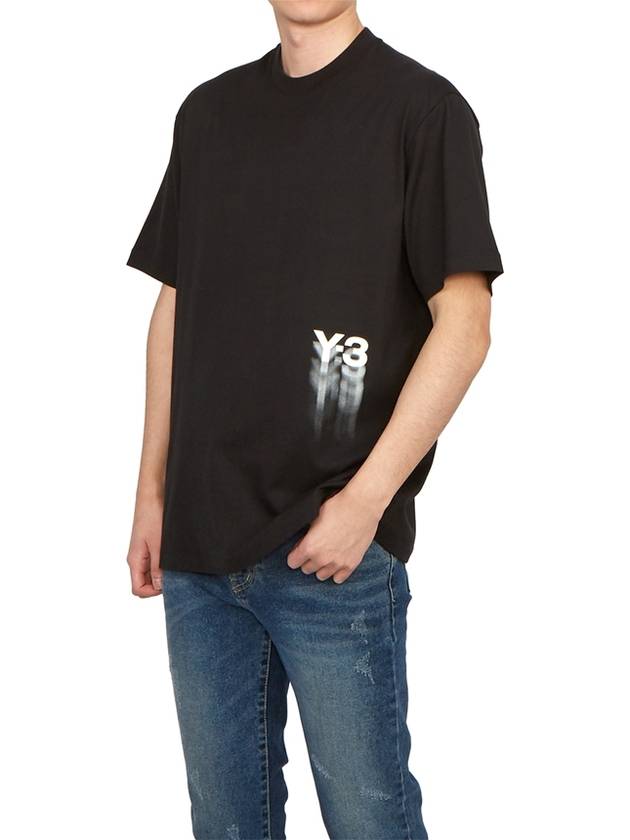 Y 3 Short Sleeve T-Shirt IZ3124 BLACK Unisex - YOHJI YAMAMOTO - BALAAN 4