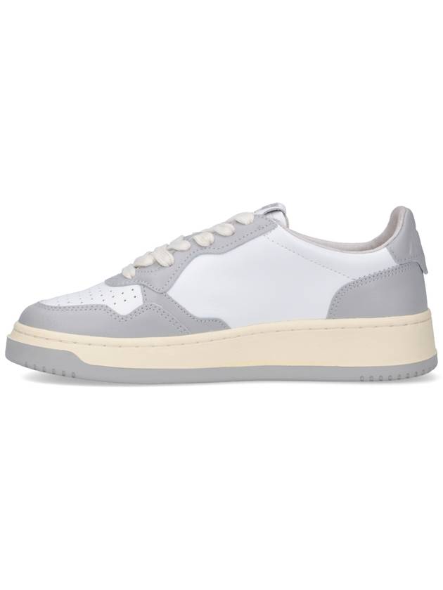 Medalist Leather Low Top Sneakers Grey White - AUTRY - BALAAN 4