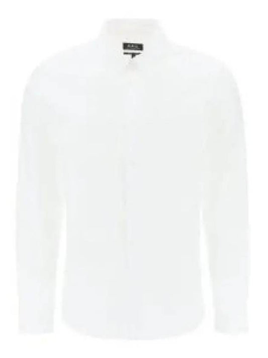 Men's Chemise GreGG Long Sleeve Shirt White - A.P.C. - BALAAN 2