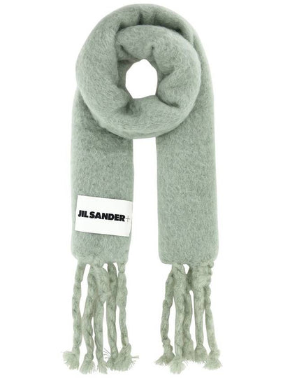 Logo Label Plain Muffler Green - JIL SANDER - BALAAN 2