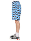 Check Print Bermuda Shorts Blue - MARNI - BALAAN 4