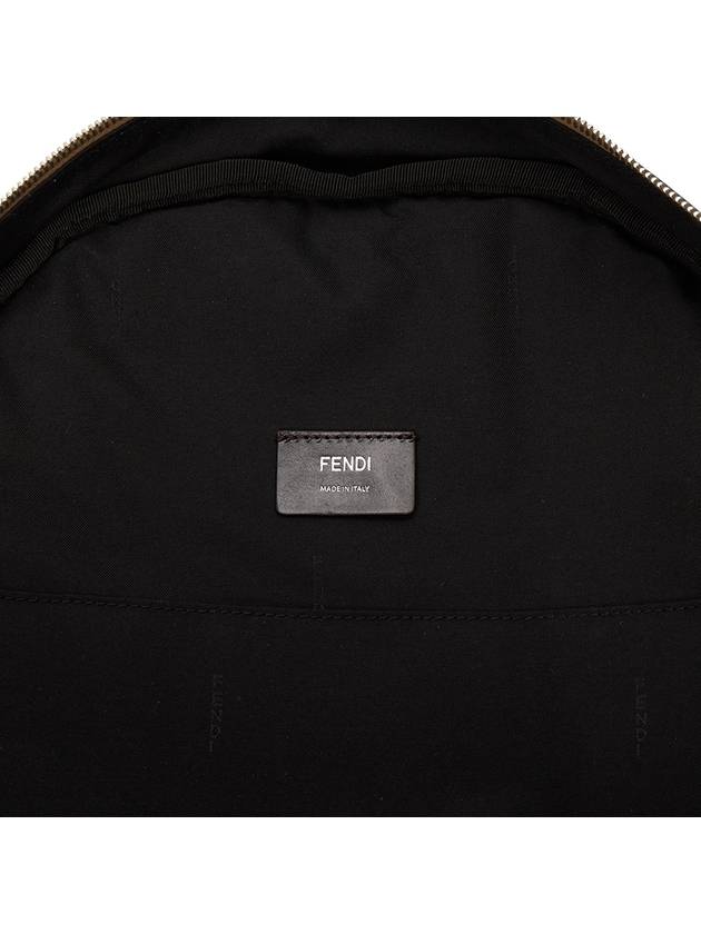 Diagonal FF Fabric Backpack Brown - FENDI - BALAAN 8