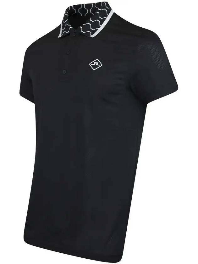 Glen Regular Fit PK Shirt Black - J.LINDEBERG - BALAAN 4