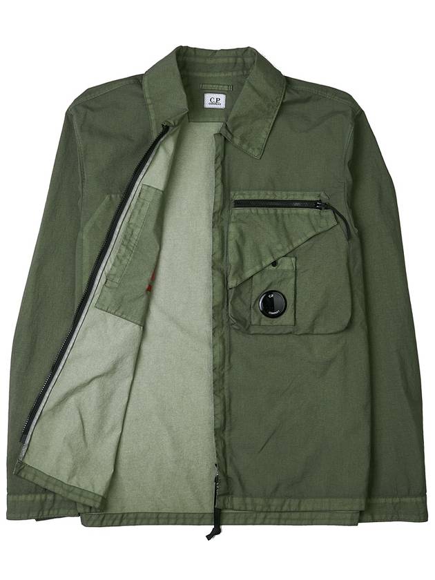 Tylon P Lens Overshirt Zip Up Jacket Green - CP COMPANY - BALAAN 10