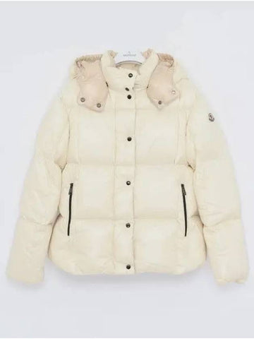 Kids Parana Patch Logo Hooded Padded Girls Jacket 1A00080 68950 070 8A 270144 1045812 - MONCLER - BALAAN 1