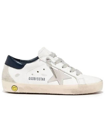 Kids Dark Blue Tab Superstar Low Top Sneakers White - GOLDEN GOOSE - BALAAN 2