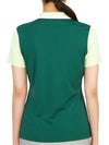 Women's Antonia Short Sleeve Polo Shirt Rain Forest - J.LINDEBERG - BALAAN 5