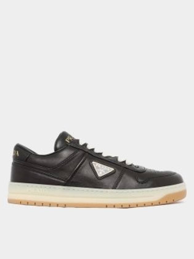 Downtown Nappa Leather Sneakers Black - PRADA - BALAAN 2