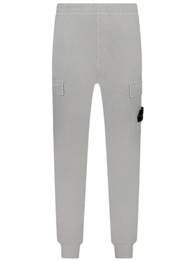 Stretch Cotton Cargo Straight Pants Grey - STONE ISLAND - BALAAN 2