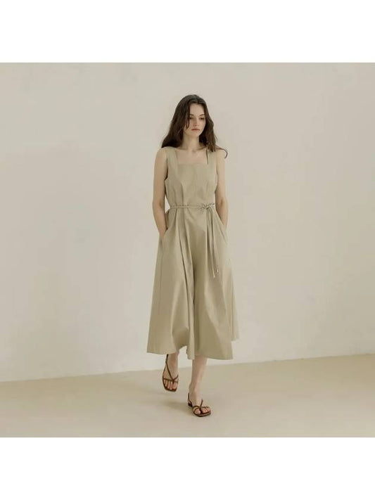Square sleeveless long dress - KELLY DONAHUE - BALAAN 1