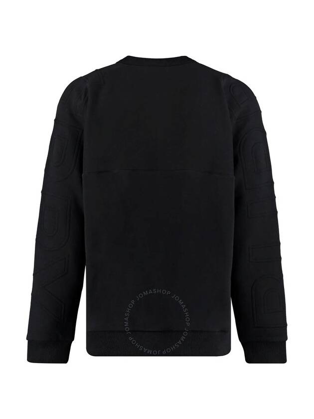 Men's Logo Embossed Cotton Sweatshirt Black - BURBERRY - BALAAN 3