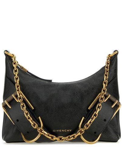 Voyou Boyfriend Leather Shoulder Bag Black - GIVENCHY - BALAAN 2