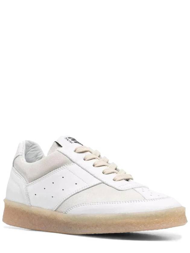 6 Court Logo Tongue Low Top Sneakers White - MAISON MARGIELA - BALAAN 5