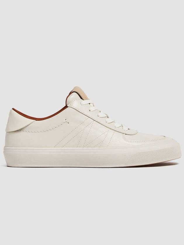 Leather Low Top Sneakers White - MONCLER - BALAAN 2