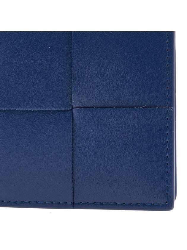 Intrecciato Cassette Half Wallet Blue - BOTTEGA VENETA - BALAAN 7