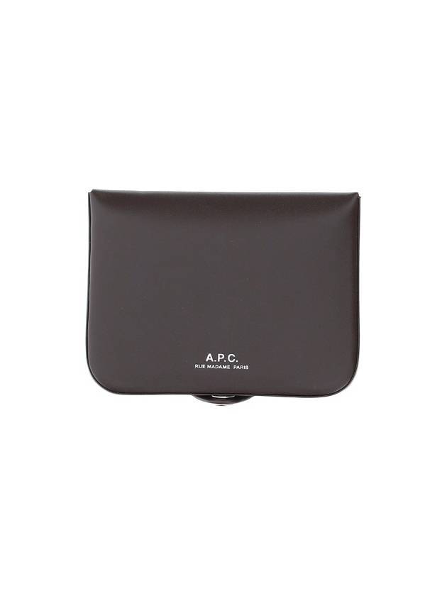 Josh Leather Coin Wallet Dark Brown - A.P.C. - BALAAN 2