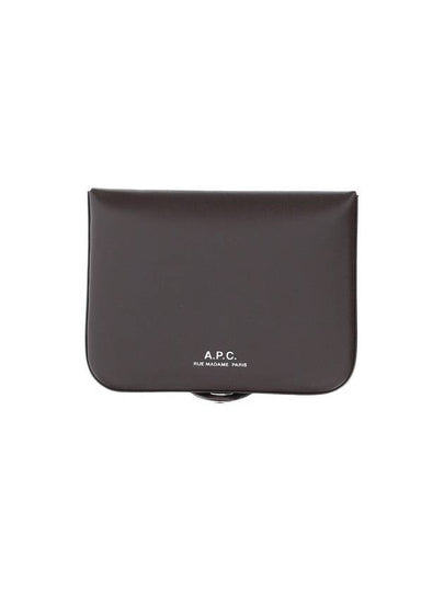 Josh Leather Coin Wallet Dark Brown - A.P.C. - BALAAN 2