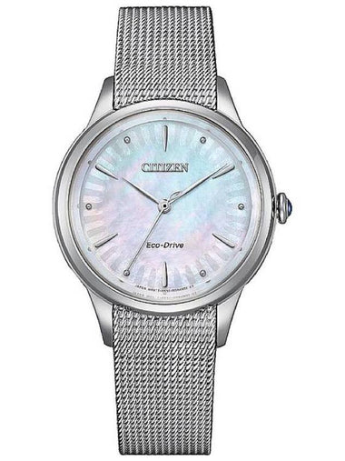 Citizen L Series Eco-Drive Mother of Pearl Dial Ladies Watch EM1150-86D - CITIZEN - BALAAN 1