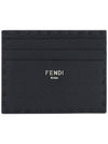 Selleria Leather Card Wallet Black - FENDI - BALAAN 1