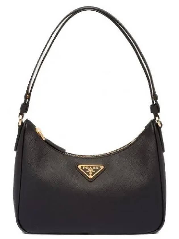 Re-Edition Saffiano Leather Mini Bag Black - PRADA - BALAAN 2