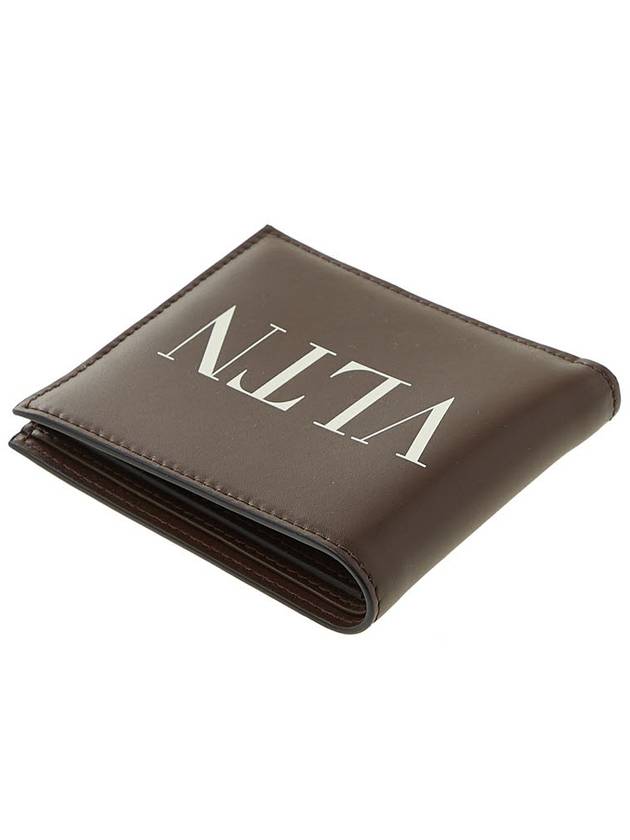 VLTN Logo Half Wallet Brown - VALENTINO - BALAAN 5