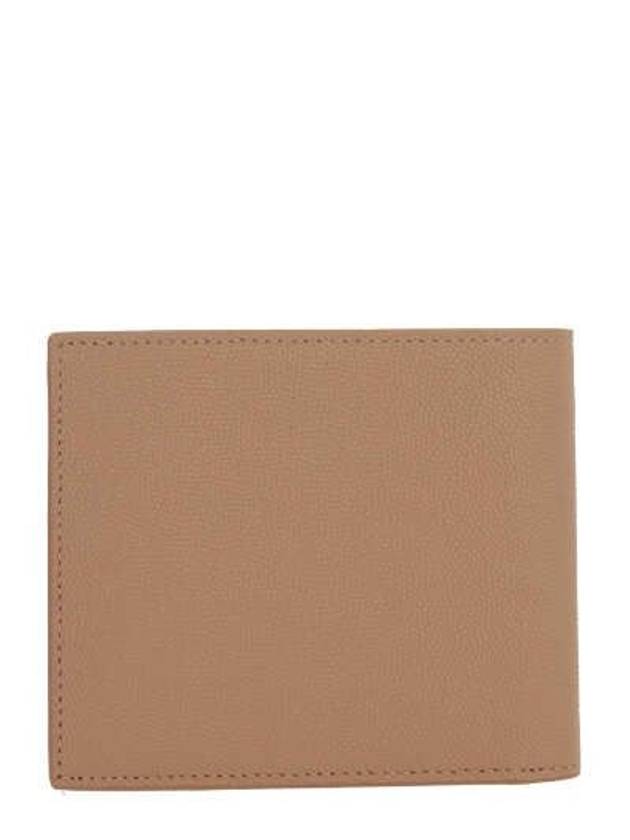 East West Leather Half Wallet Teak Wood - SAINT LAURENT - BALAAN 4