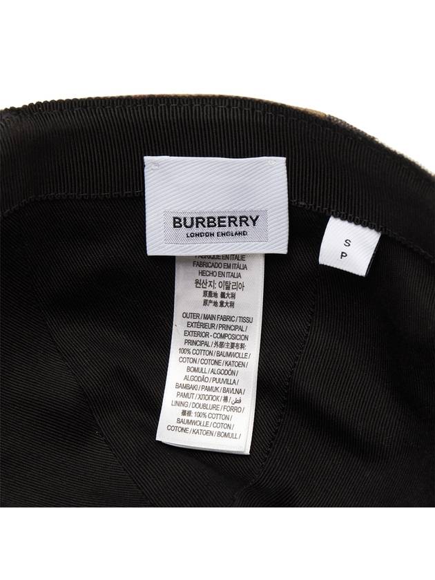 Vintage Check Classic Base Ball Cap Brown - BURBERRY - BALAAN 9