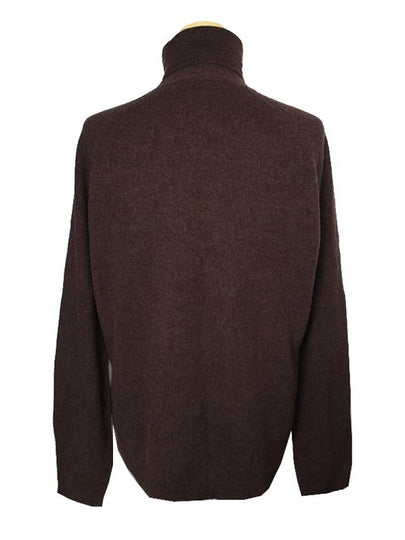 Deep brown cashmere turtleneck knit top 44 - MAX MARA - BALAAN 2